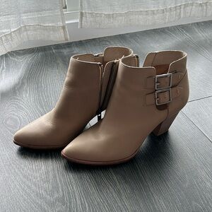 Cream Colour Frye Booties